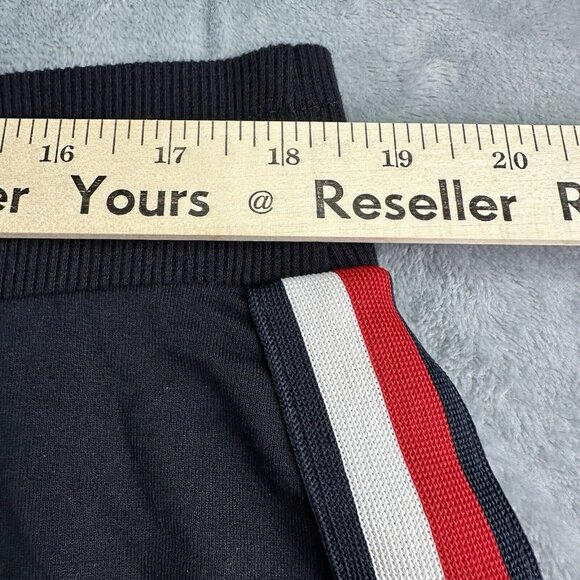 Tommy Hilfiger Midi Skirt Size XL Red White Blue Side Stripe Knit Elastic Waist - Picture 7 of 15